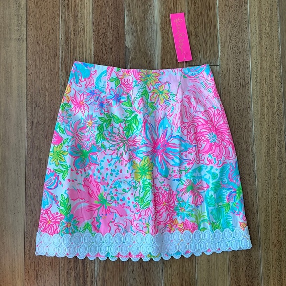 NWT Lilly Pulitzer Floral Izzy Skirt Size 00 - Picture 2 of 12